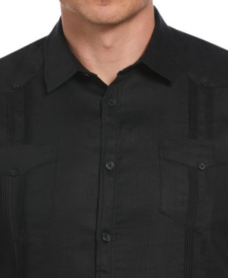 Men's 100% Linen Long Sleeve 4 Pocket Guayabera Shirt