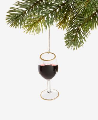 Spirits Red Wine Glass Ornament, Macy's Exclusive 
