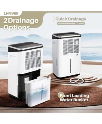 3,500 sq. ft Dehumidifiers for Home, 50 Pints Dehumidifier with Drain Hose, 24 Timer, Overheat Protection, Ideal for Bedrooms, Basements, Bathrooms, and Laundry Rooms