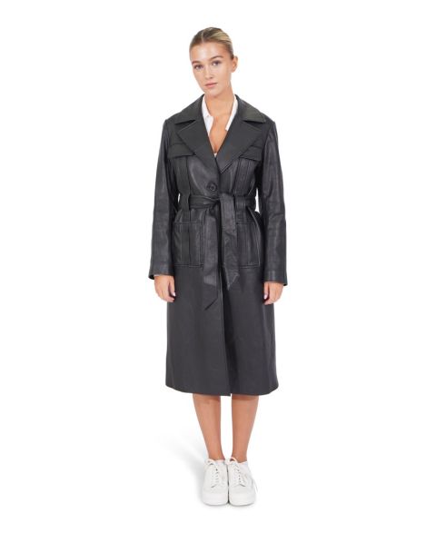 Женские куртки Belle & Bloom Unstoppable Leather Trench