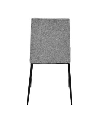 Set of 2 Stainless Steel Chairs for Dining Room or Office Seating