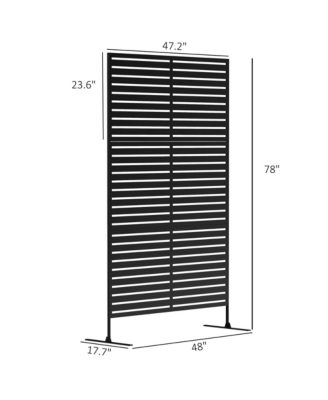 Metal Outdoor Privacy Screen with Sd Outdoor Divider,