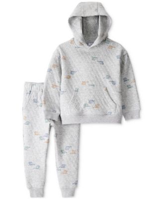 Carter's - Toddler Boys 2-Pc. Helicopter Quilted Hoodie & Pants Set