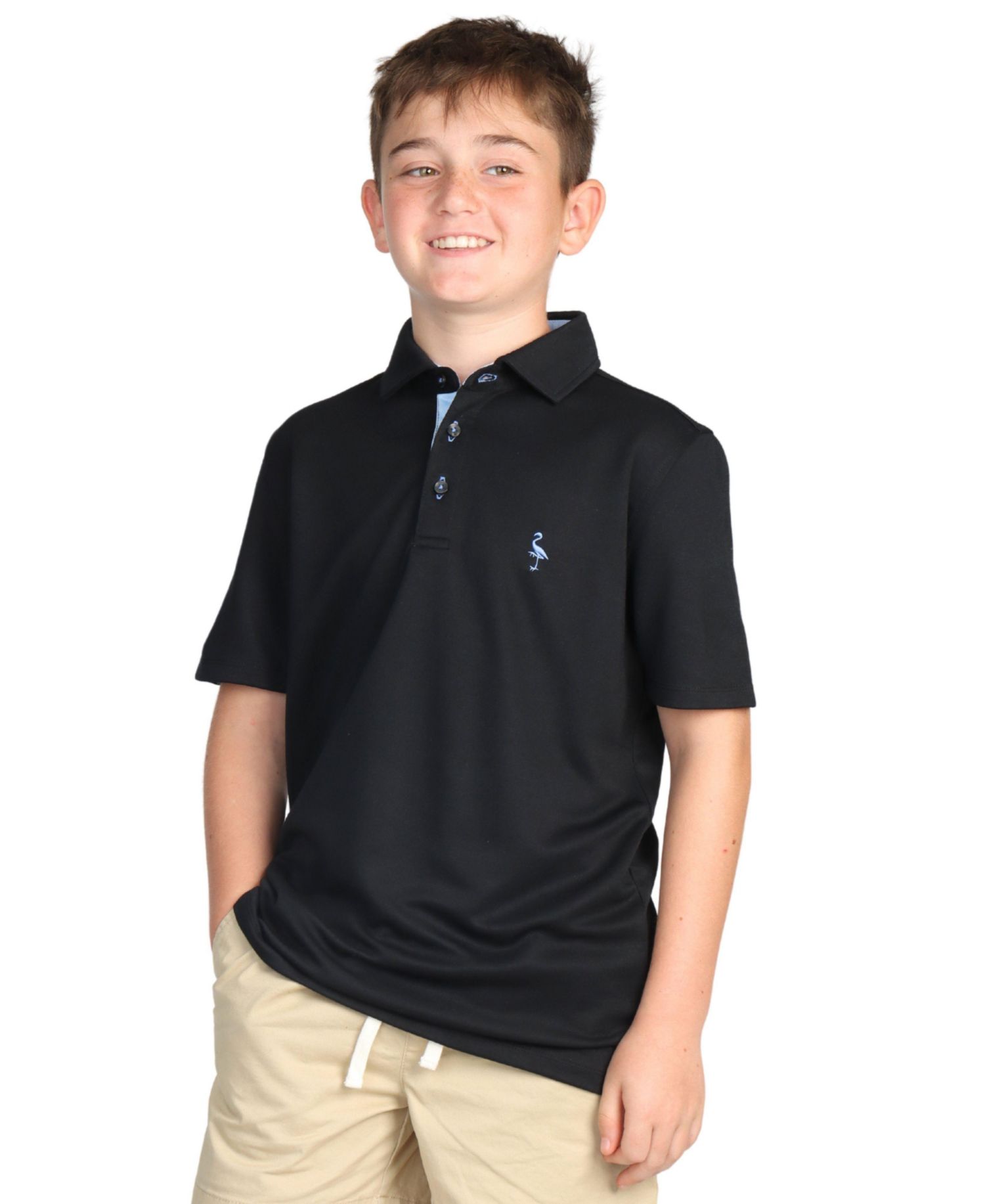 Boys Solid Modal Polo