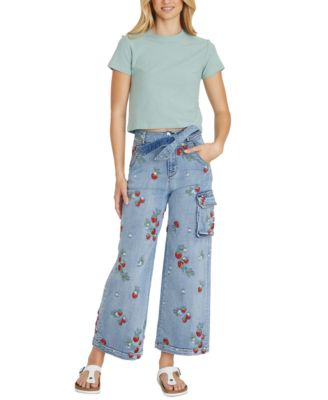 Driftwood - Women's Olivia Belted Cargo Jeans X Strawberry Fields