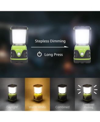 1000LM Battery Powered LED Camping Lantern, Waterproof with 4 Light Modes,Not Rechargeable, Ideal for Camping, Emergency, Power Outages