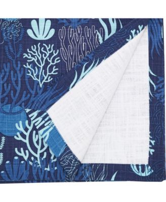 Ocean Depths Coral Table Runner, 14" x 72"