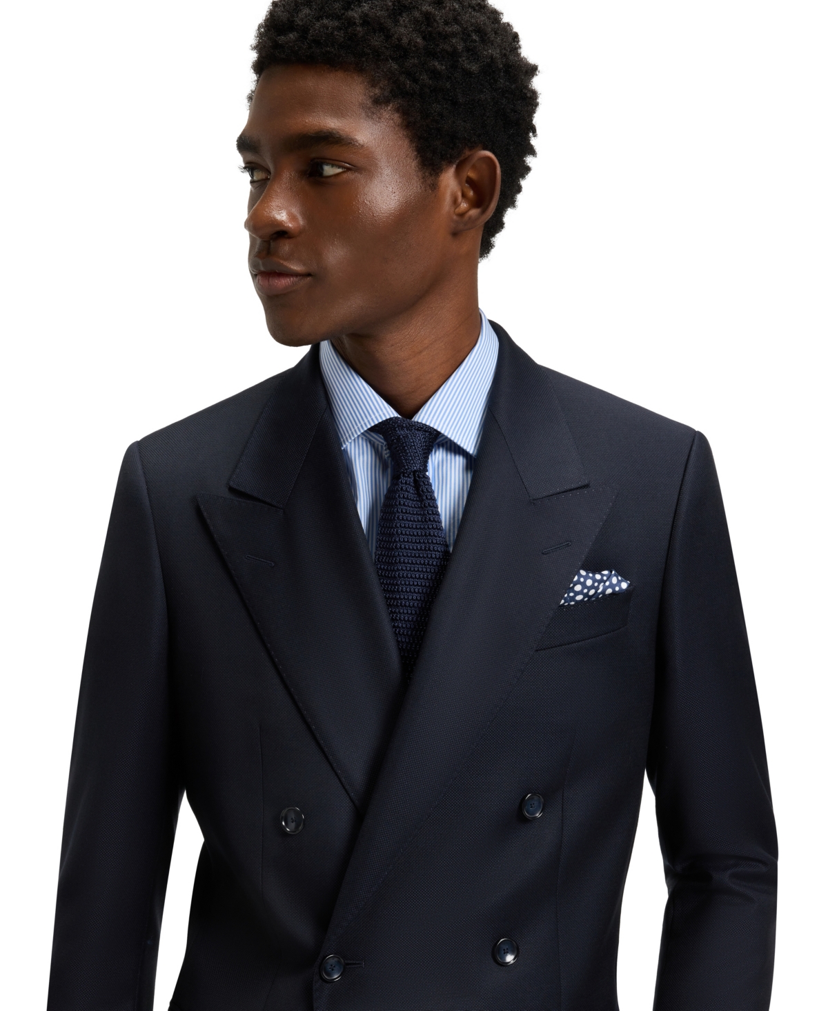 Hugo Boss X Beckham Men's Printed Silk Pocket Square Tie