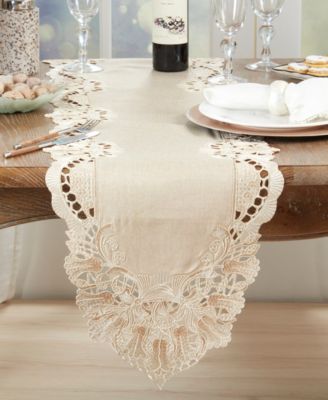 Sheer Beauty Embroidered Table Runner, 16" x 72"