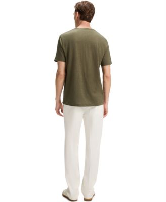 Hugo Boss BECKHAM x BOSS Men's Soft Linen Regular-Fit T-Shirt