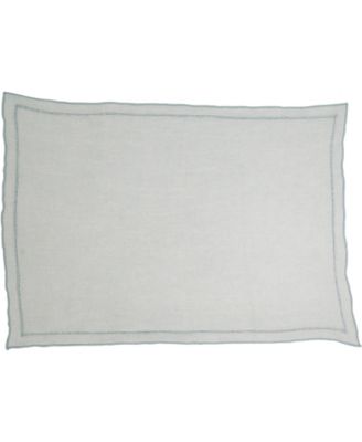 Stonewashed Overlock Linen Edge Placemats, 14" x 20"