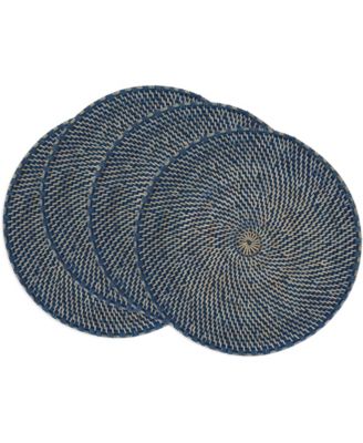 Textured Rattan Placemats, 15" Round