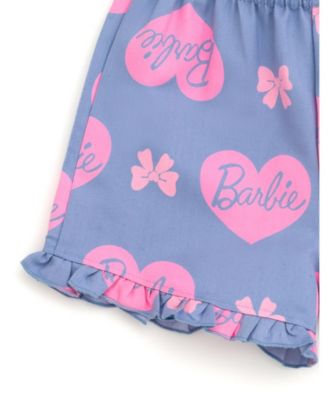 Toddler Girls Peplum T-Shirt and Shorts Outfit Set