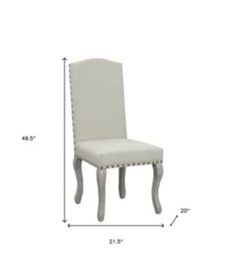 Contemporary Upholstered Fabric Dining Parsons Chairs – Set of 2