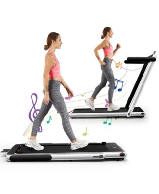2.25HP 2 in 1 Folding Treadmill with APP Speaker Remote
