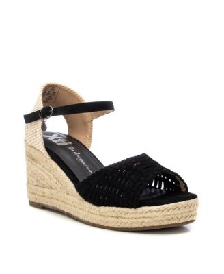 Women's Raffia Wedge Sandals By XTI