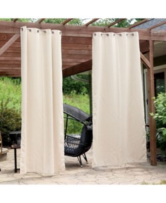 Room-Darkening Curtain Panel with Grommet Top - 52 x 108 in. - Beige