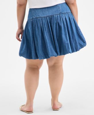 【EEUN】Solid Mini Denim Skirt Edikted Foxx Denim Mini Skirt | PacSun