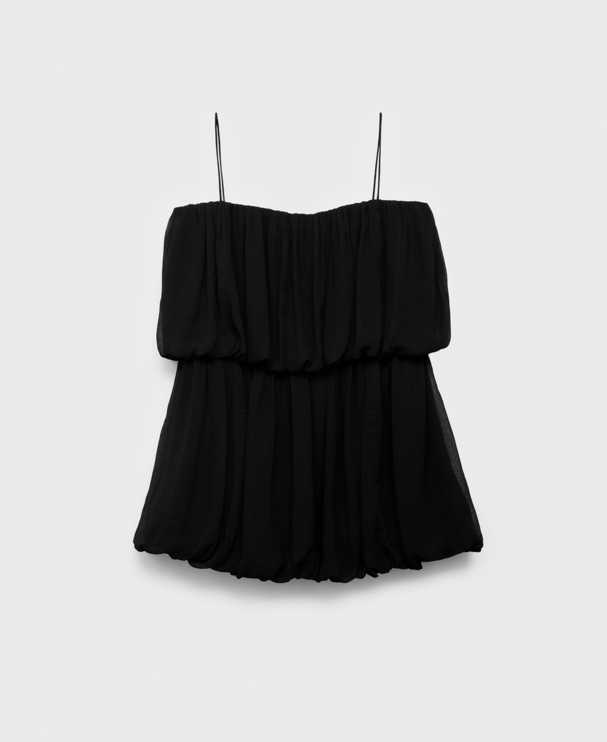 Shop Mango Women's Short Balloon-effect Gathered Dress