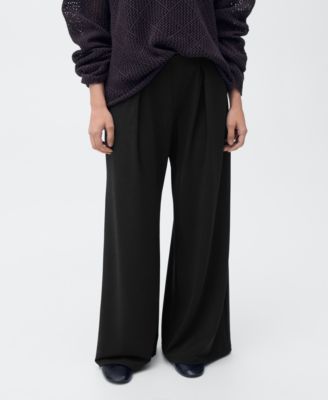 MANGO - Women's Godet Palazzo Trousers