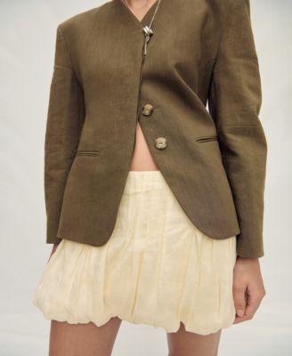 Women's Balloon Effect Ramie Skirts