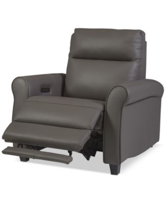 Thandler Leather Power Headrest Recliners, Exclusively at Macy's