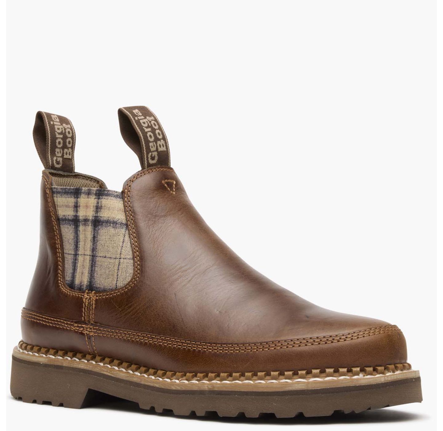 Женские ботинки GEORGIA BOOT Plaid Chelsea Romeo, цвет: Коричневый — фото 7