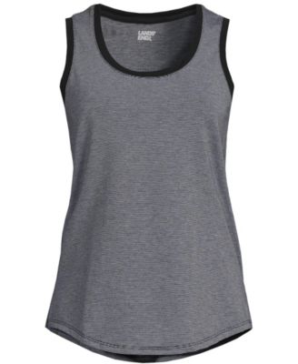 Women's Tall Sleeveless Power Performance Scoop Neck Curved Hem Tunic Tank