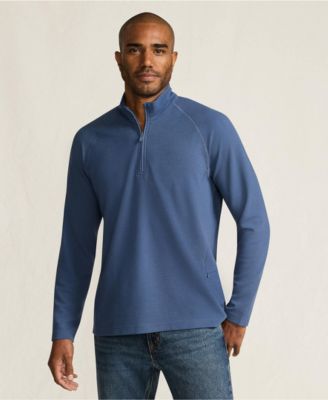 Men's Long Sleeve Waffle Quarter Zip