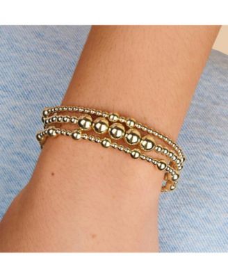 Gold Filled 4+7mm Bead Bracelet