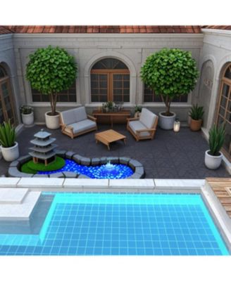 Streamdale 12" Deck Tiles, DIY Interlocking, Indoor/Outdoor, Easy Install, 44pcs DARK GRAY