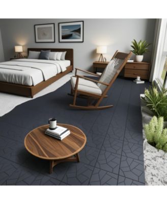 Streamdale 12" Deck Tiles, DIY Interlocking, Indoor/Outdoor, Easy Install, 44pcs DARK GRAY