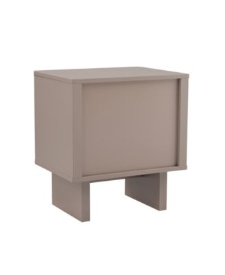 Ella 19.7" Modern 2-Full Extension Drawer Nightstand