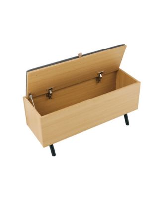 Paloma 35.8" Modern Upholstered Accent Storage Bench