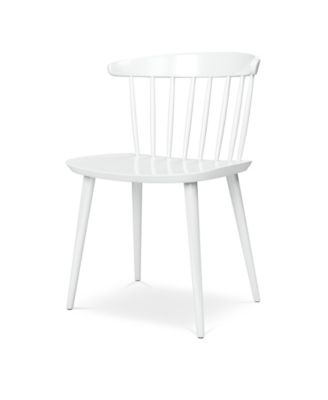 Heavy Duty Plastic Slat Back Dining Chair for Kitchen or Dining Room