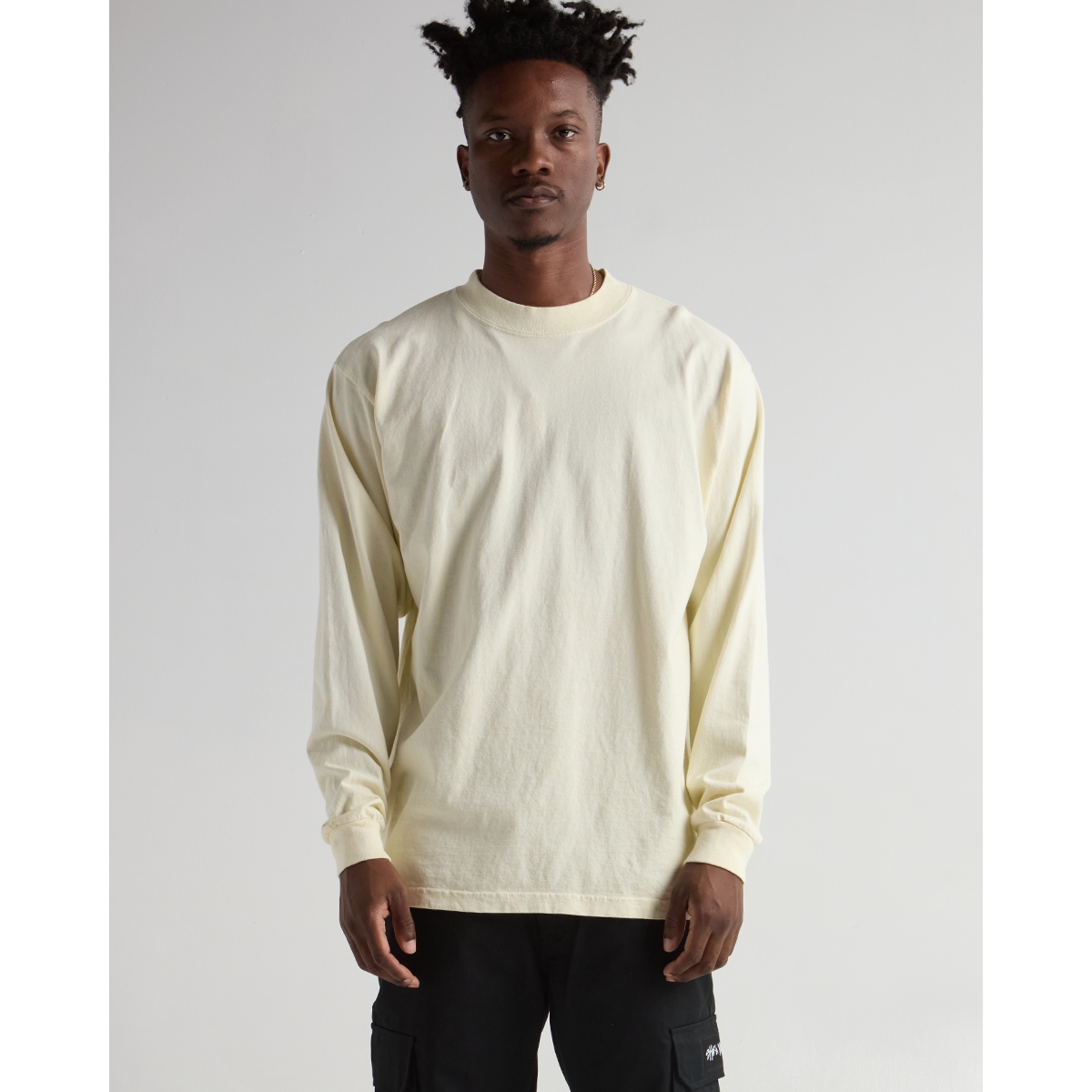 Men's Garment Dye Longsleeve - Cream