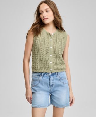 And Now This - Women's Crochet Sweater Vest