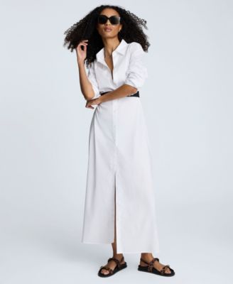 Kenneth Cole - Women's Long-Sleeve Maxi Shirtdress