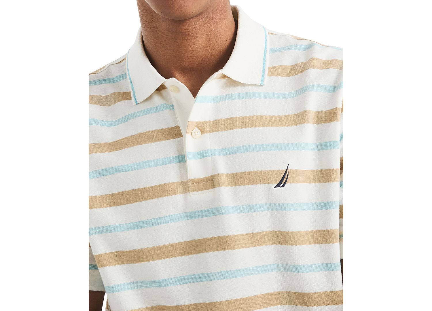 Men's Birdseye Stripe Polo Shirt