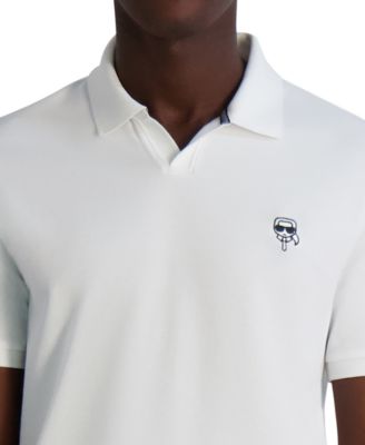 Men's Short Sleeve Karl Head Logo Pique Polo Shirt