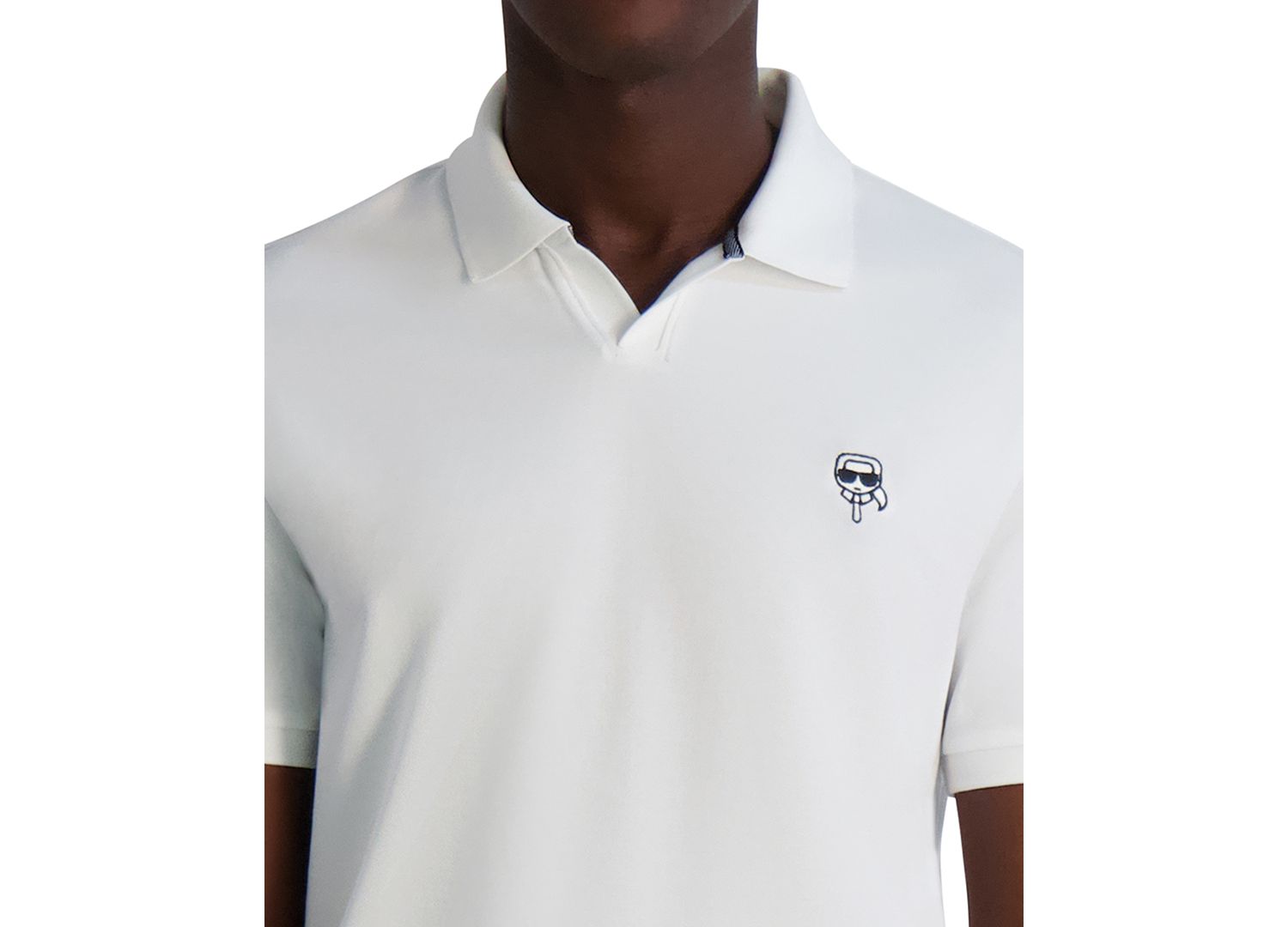 Men's Short-Sleeve Karl Head Logo Pique Polo Shirt