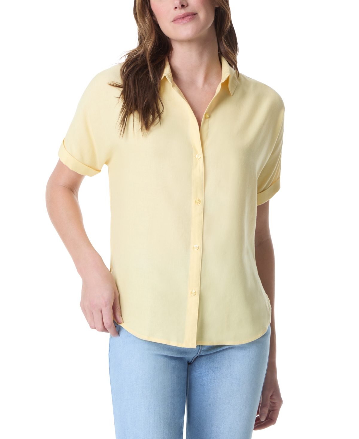 Petite Daisy Short-Sleeve Shirt - Warm Mint