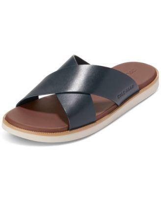Men's Nantucket Cross Strap Slip-On Slide Sandals