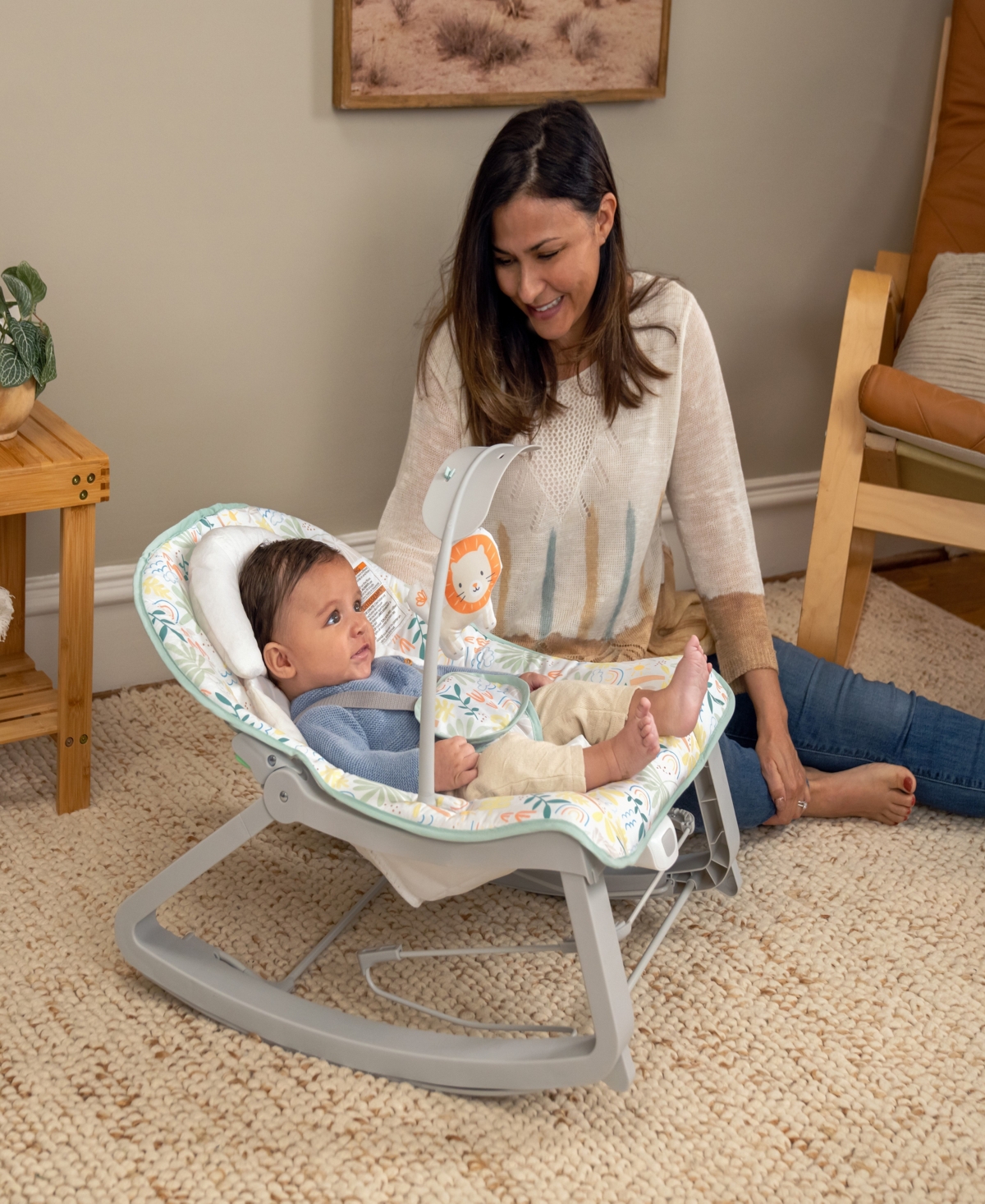Ingenuity Keep Cozy 3-in-1 Grow With Me Bounce Rock Seat