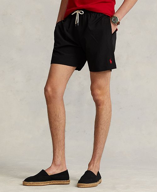 alfani Polo Ralph Lauren Men's 5-3/4-Inch Traveler Classic Swim Trunks Men's Fashion & Accessories