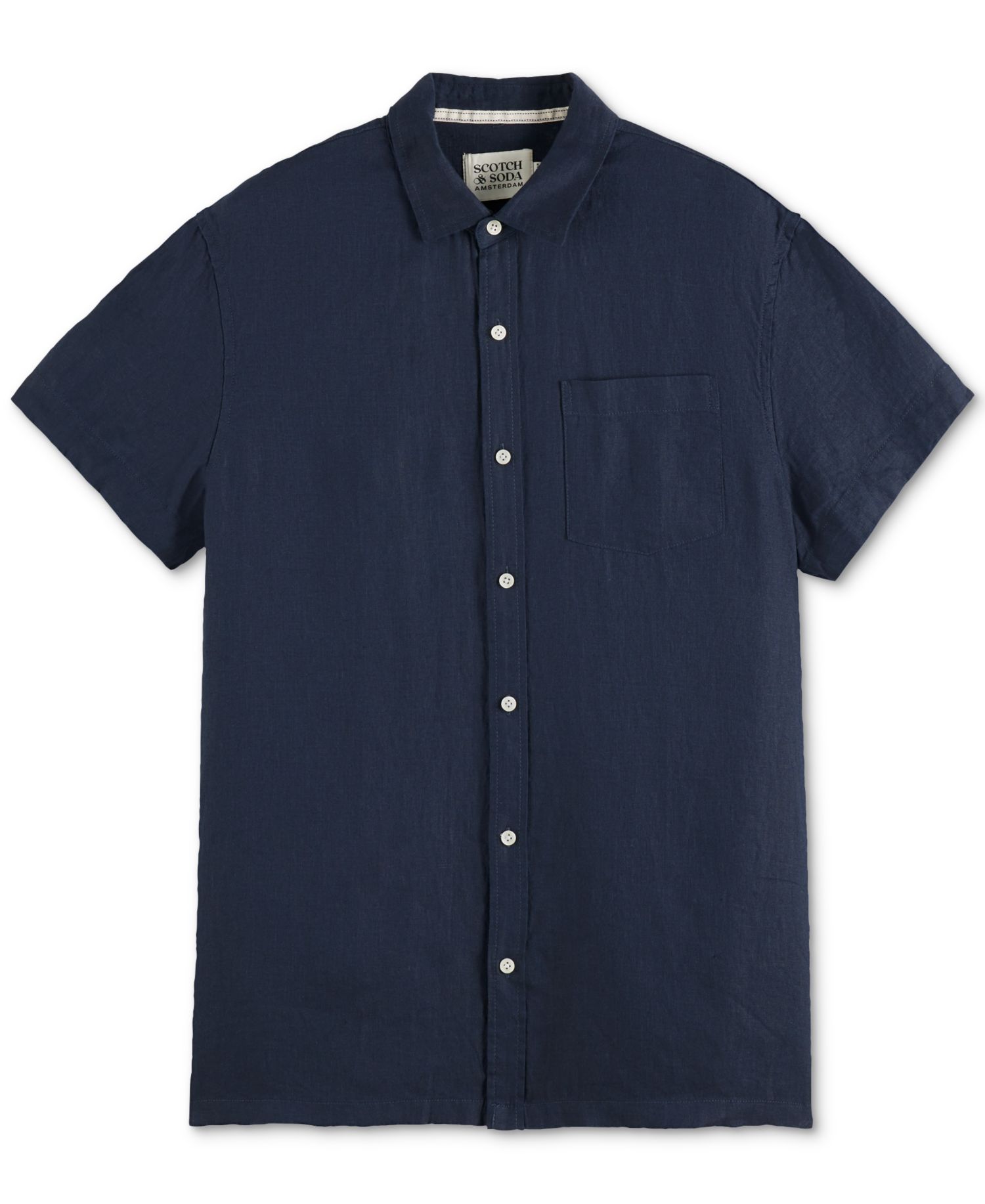 Men's Linen Button-Down Shirt