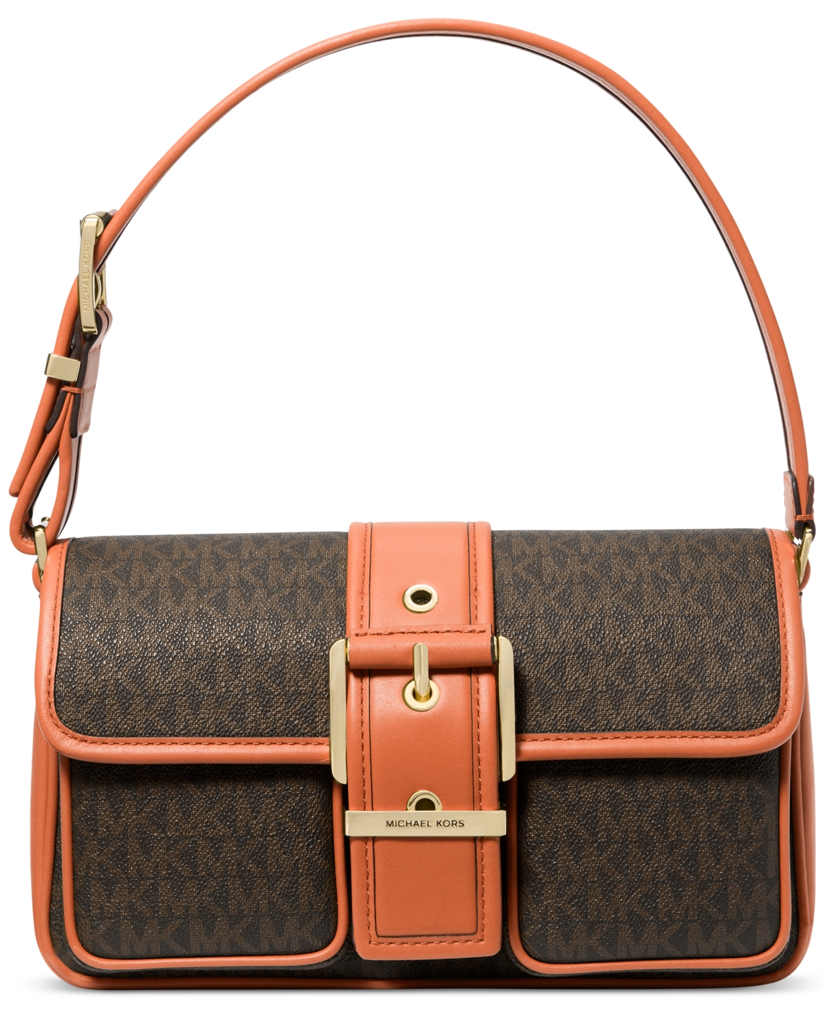 Michael Michael Kors Colby Logo Shoulder Bag - Black/rose