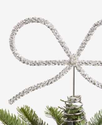 Opulence Silver-Tone Bow Tree Topper, Macy's Exclusive