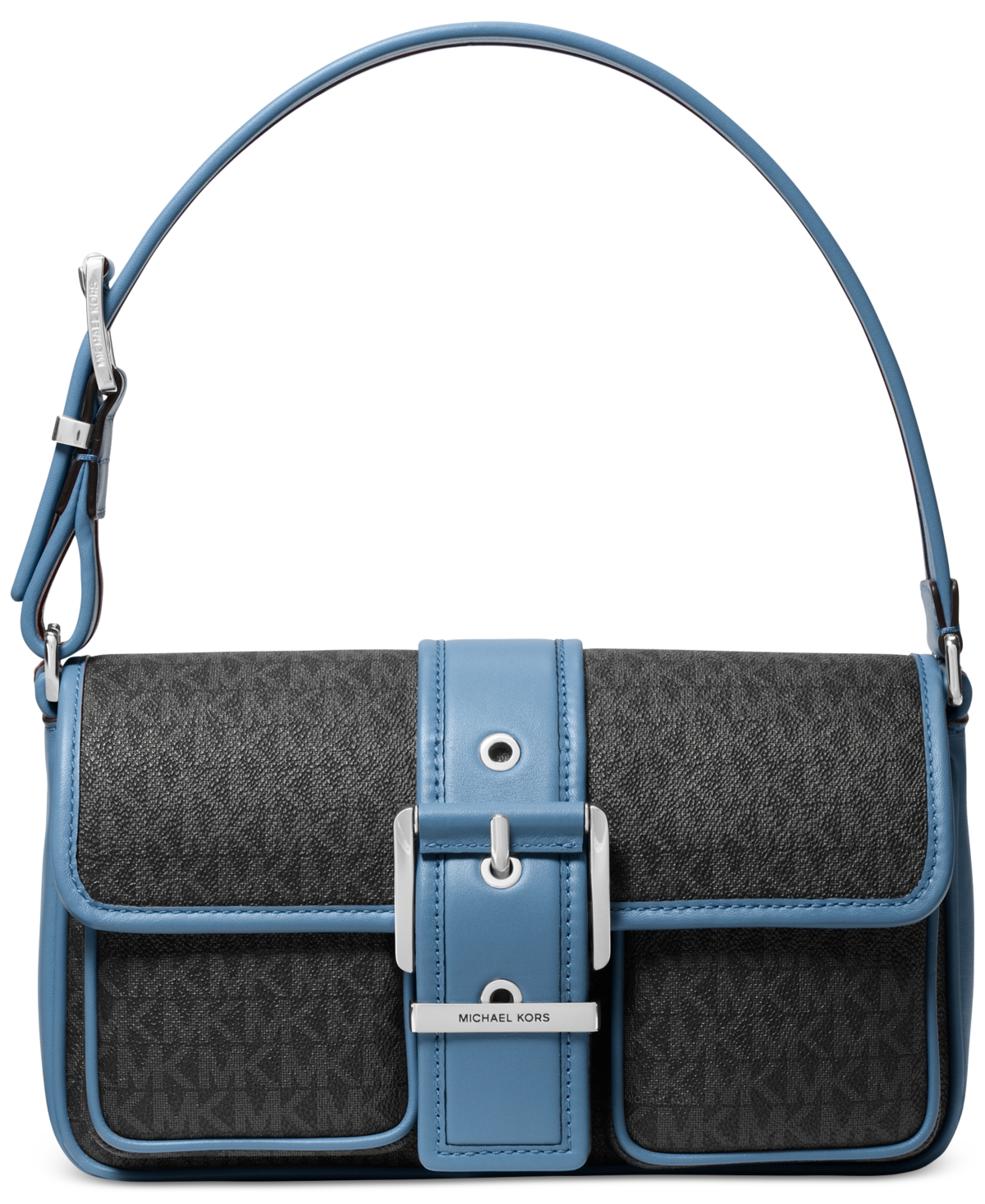 Michael Michael Kors Colby Logo Shoulder Bag - Black/rose