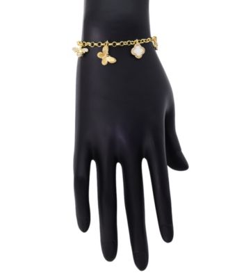 Cubic Zirconia Butterfly Bolo Bracelet